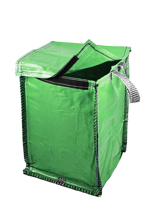 Green Recycling Bag - 60 Litre with Lid & Weighted Base - Kerbside