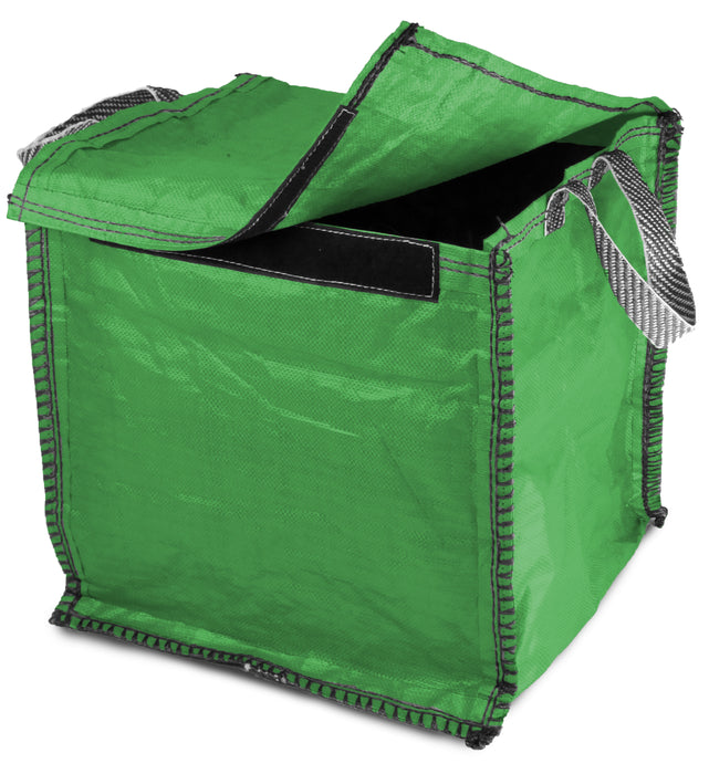 Green Recycling Bag - 90 Litre with Lid & Weighted Base - Kerbside