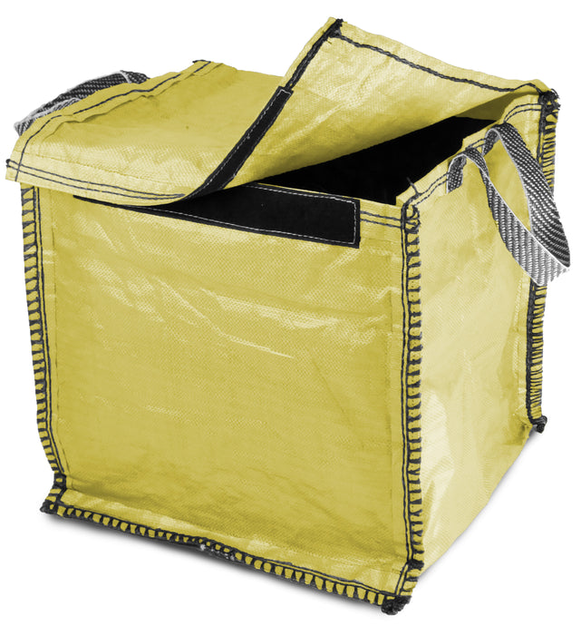 Yellow Recycling Bag - 90 Litre with Lid & Weighted Base - Kerbside