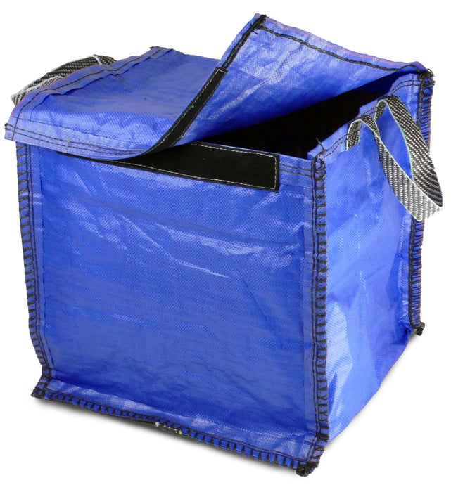 Blue Recycling Bag - 90 Litre with Lid & Weighted Base - Kerbside