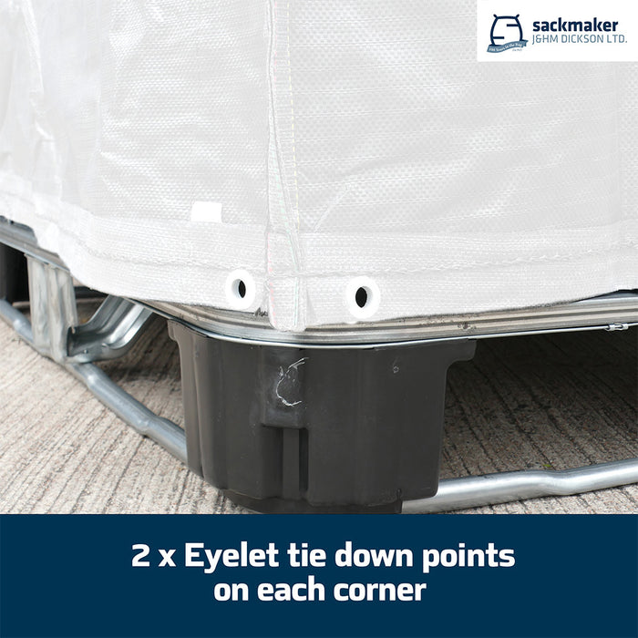 IBC Cover - White- 106x126x105cm