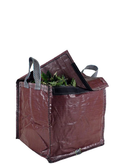 Brown Garden Waste Bag - 90 Litre with Lid & Weighted Base