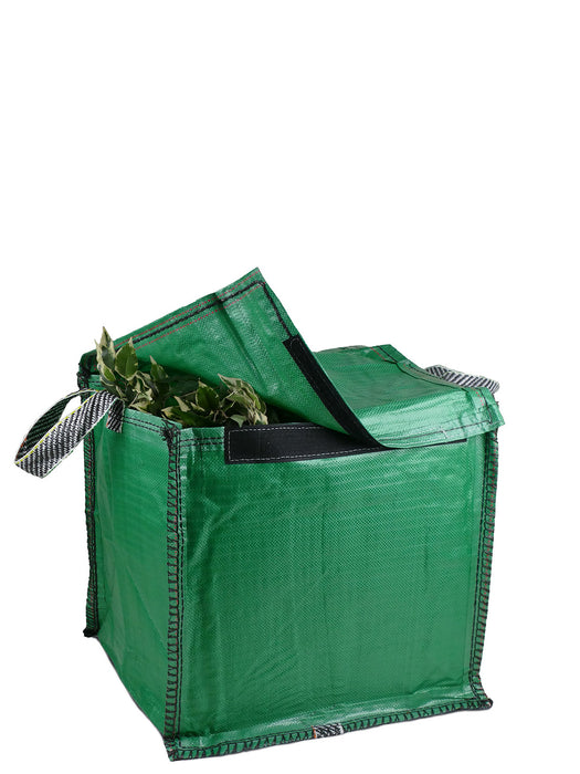 Green Garden Waste Bag - 90 Litre with Lid & Weighted Base