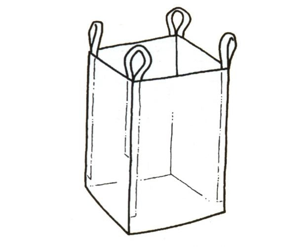 95x95x140cm FIBC Bulk Bag - Top Skirt & Discharge Spout  (10 per pack)