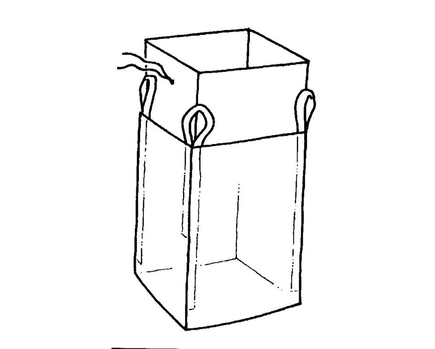 110x110x140cm FIBC Bulk Bag - Top Skirt (Compactor)