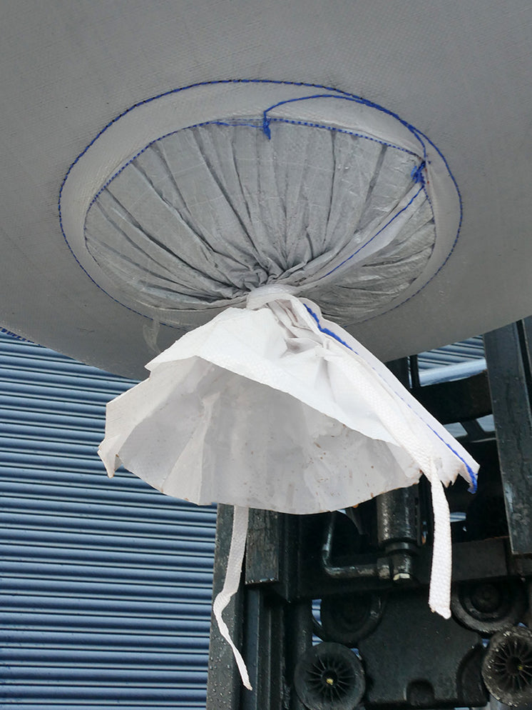 90x90x90cm FIBC Bulk Bag - Fill Spout & Discharge Spout — Sackmaker