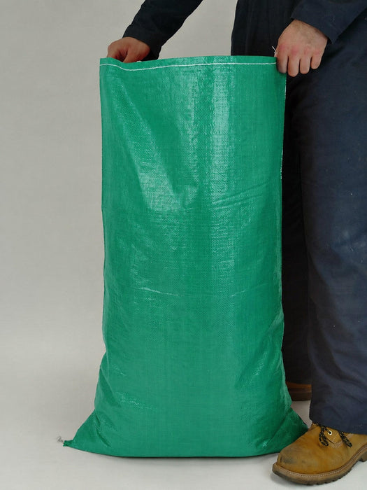 62x100cm GREEN Woven Polypropylene Sacks