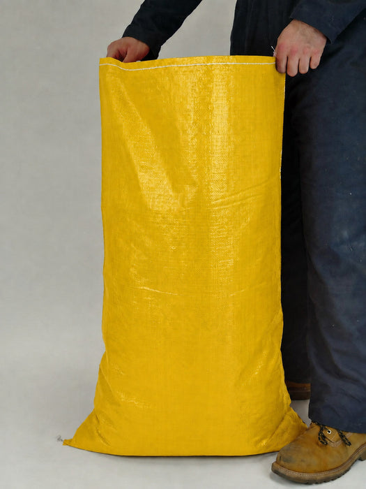 62x100cm YELLOW Woven Polypropylene Sacks