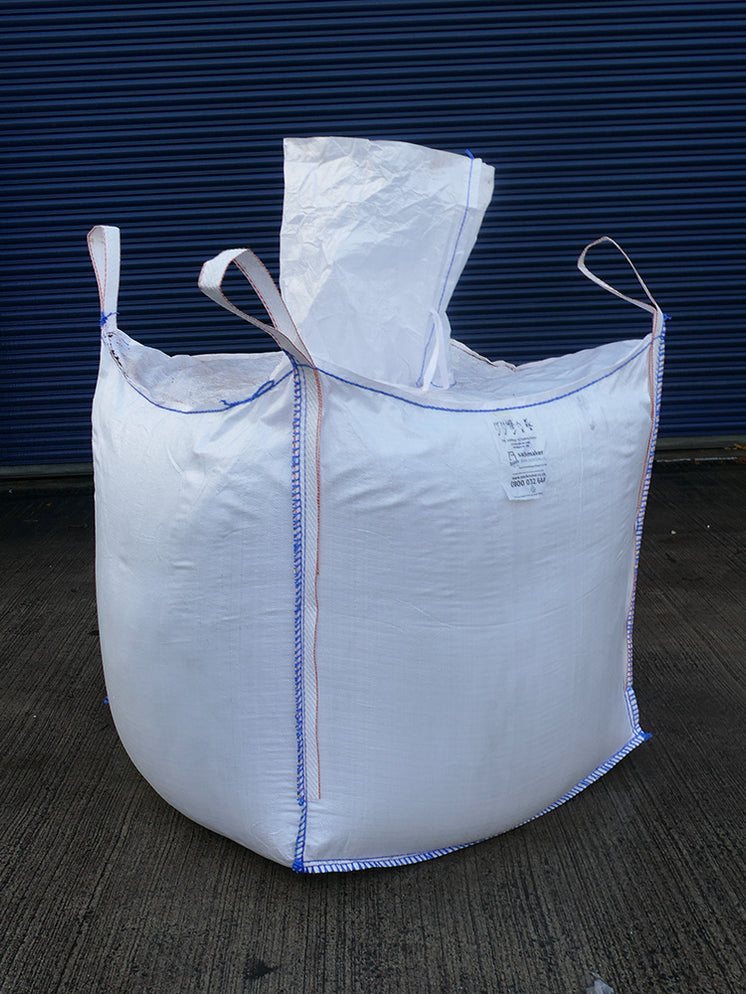 90x90x90cm FIBC Bulk Bag - Fill Spout & Discharge Spout — Sackmaker