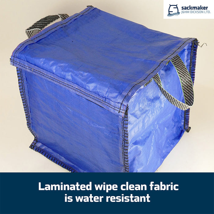 Blue Recycling Bag - 90 Litre with Lid & Weighted Base - Kerbside