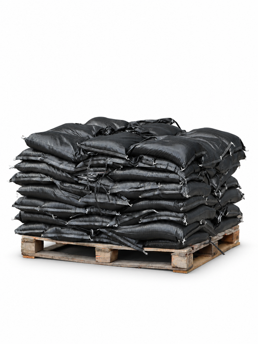 Pre Filled Heavy Duty Black Woven Polypropylene Sandbags