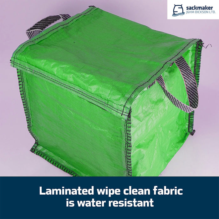 Green Recycling Bag - 90 Litre with Lid & Weighted Base - Kerbside