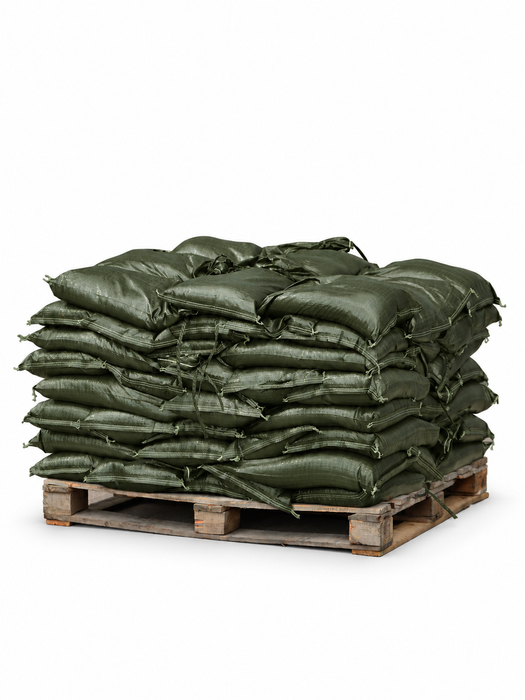 Green Heavy Duty Woven Polypropylene Sandbags (Unfilled)