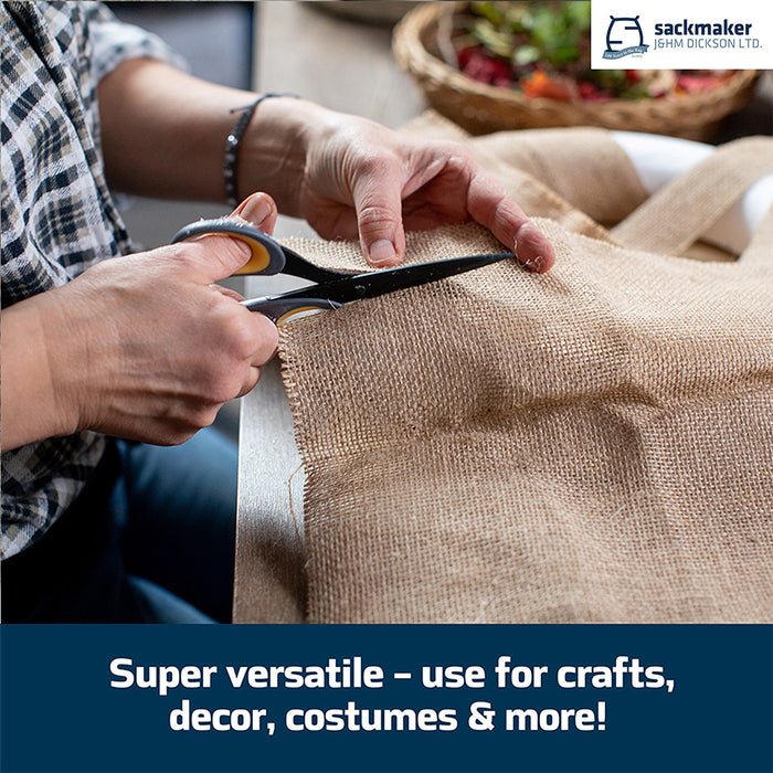 Hessian Fabric - 120cm x 10 Meter Roll