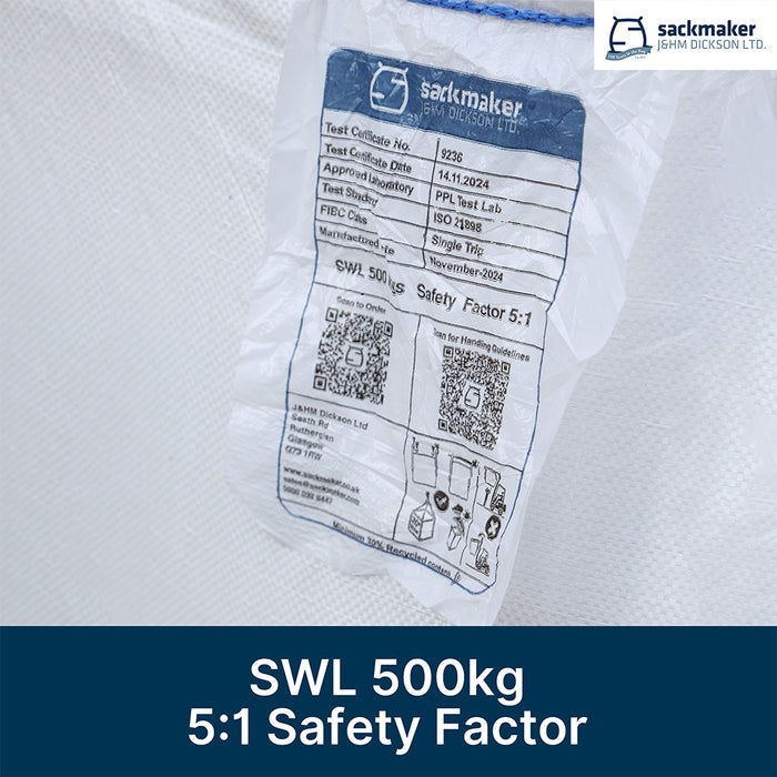 70x70x70cm FIBC Bulk Bag - Half Tonne
