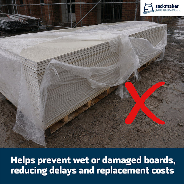 Plasterboard Pallet Cover - 130x315x120cm