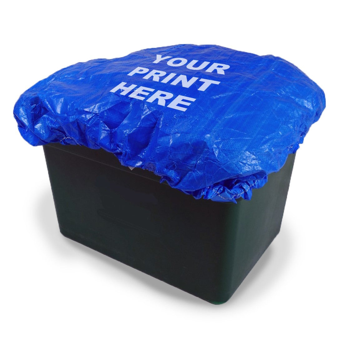 Pallets wrapped in plastic film