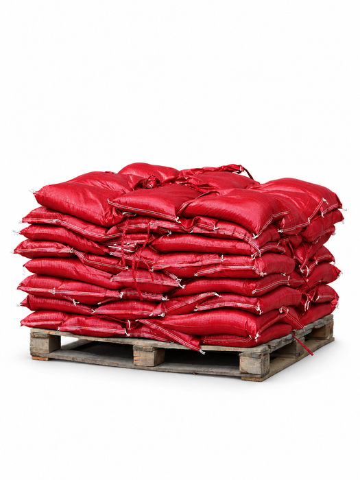 Pre Filled Red Heavy Duty Woven Polypropylene Sandbags