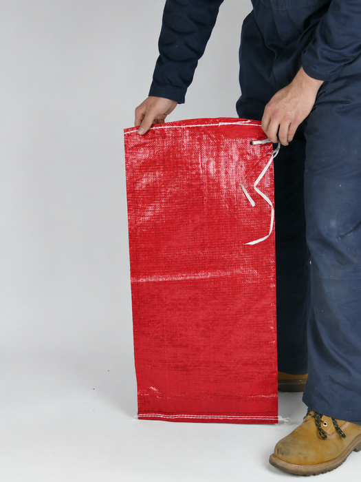 Red Heavy Duty Woven Polypropylene Sandbags (Unfilled)