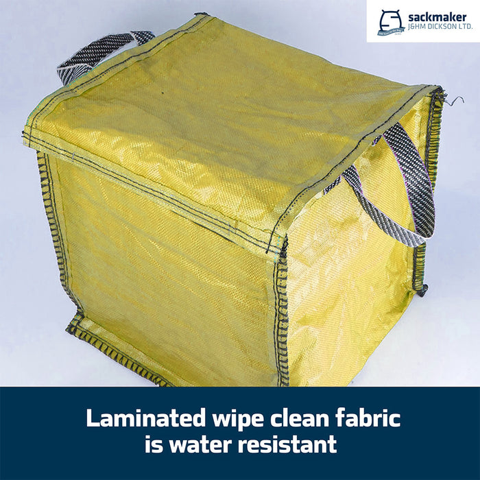 Yellow Recycling Bag - 90 Litre with Lid & Weighted Base - Kerbside