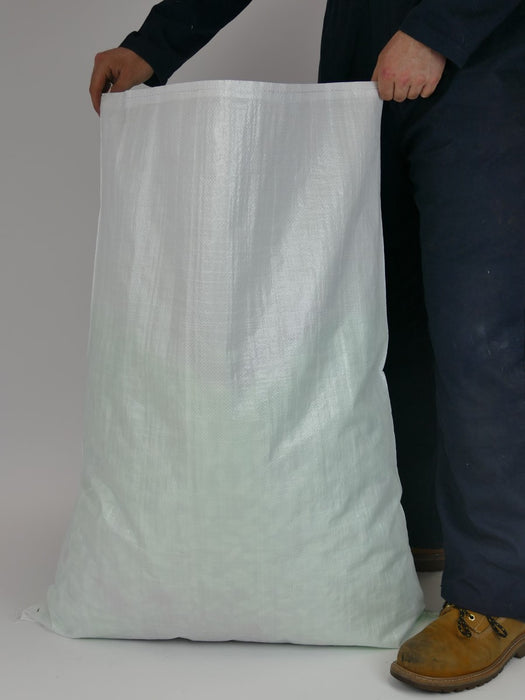 76x100cm White Woven Polypropylene Sacks