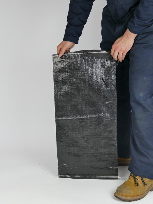 Black Heavy Duty Woven Polypropylene Sandbags (Unfilled)